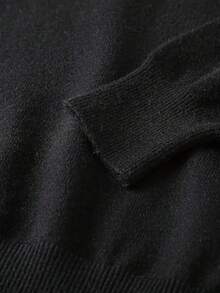 GRDR Men's Solid Color Turtleneck Soft Pullover Sweater, Casual & Warm For Autumn/Winter - Black - View 7