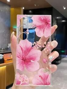 花卉图案单件装水彩旋花软手机壳，兼容华为荣耀、红米、三星Galaxy A04e/12/A13/A14/A34/A50/A52/A53/A54/S21/S22/S23/S24/S25/S25 Ultra、6A/7A/8A、12T/13T，国际版，非国内版 - 無色 - 查看 6