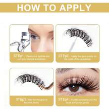 Miki House Super Strong Hold Eyelash Adhesive, Brush On, Waterproof Long-Lasting Strip Lash Glue, Natural-Looking Allergy & Latex Free With Brush Applicator 5g /0.17 OZ-White Glue (1 Piece )