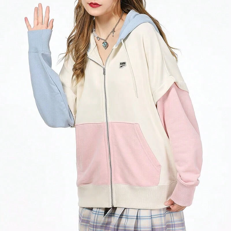 Puma Running Fitness Training Tops Outdoor Windproof Jacket Casual Fashion Jacket 531602-73 - White - View 1