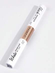 MAGEFY 1 件双头睫毛胶，黑色侧使睫毛浓密卷曲，白色侧使睫毛定型，干燥后自然隐形，牢固粘贴，适合日常使用，用于睫毛，旅行必备睫毛胶，睫毛胶 - 黑色 - 查看 3