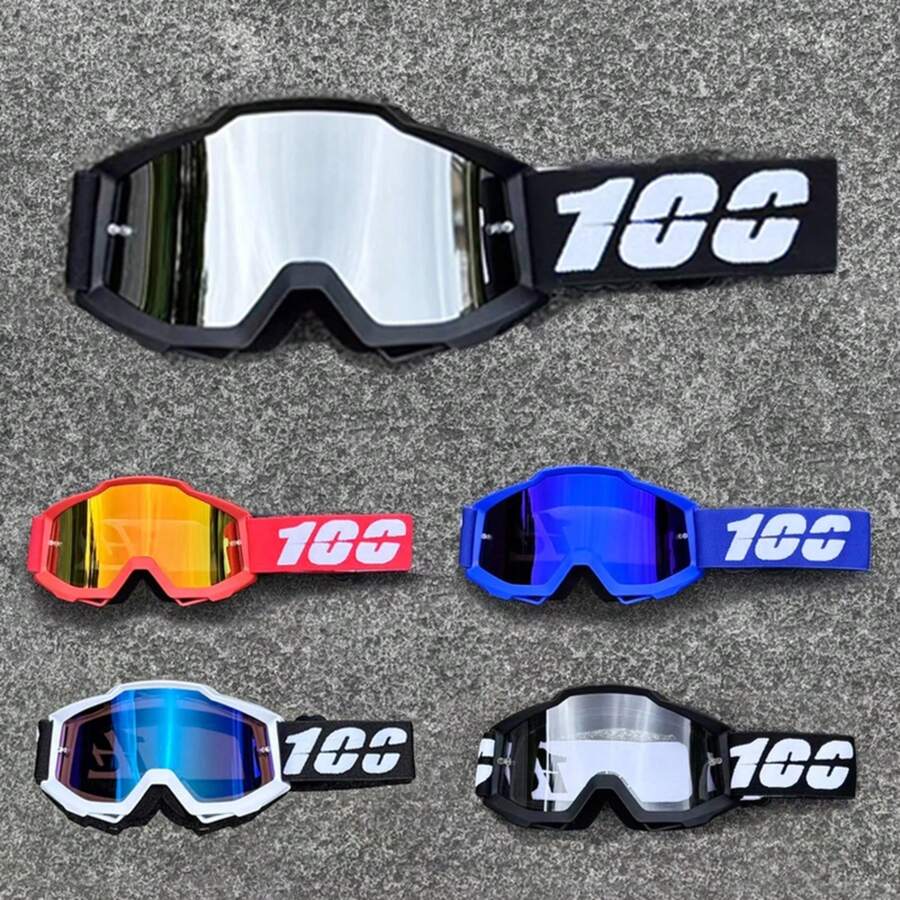 Motorcycle Goggles & Dustproof Racing Glasses –Windproof For Men & Women Motocross, Cycling, Skiing Outdoor Off-Road Bike Goggle - chỉ có kính bảo hộ - Xem 1
