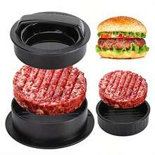 1 szt. Prasa do burgerów i papier do oddzielania kotletów, do kuchni w kamperze, prasa do burgerów, prasa do burgerów, prasa do cheeseburgerów, kreatywna prasa do burgerów, prasa do hamburgerów z powłoką nieprzywierającą, forma do robienia kotletów do mięsa, wołowiny, sera i warzyw