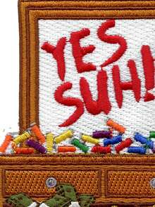 1个25个打火机图案的梳妆台贴片，独家刺绣熨烫贴片 - 彩色 - 查看 4