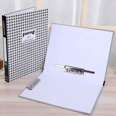 1 pieza Carpeta de archivo A4 con clip simple o doble; organizador de documentos multicapa para la escuela y la oficina, caja de almacenamiento ligera y duradera para papeles, organizador de escritorio de vuelta a la escuela, portafolios de oficina portátil, cubierta transparente de fácil acceso, ideal para entornos de estudio y trabajo, solución de organización premium para uso en el hogar, oficina y aula
