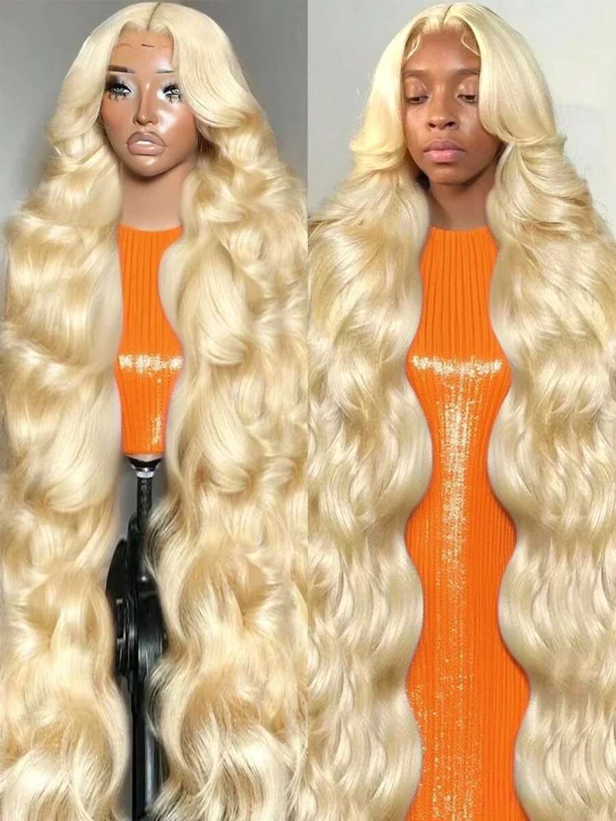 NARNI 613 Body Wave Lace Front Wig Human Hair 250% Density 13x4 HD Blonde Wig Human Hair Glueless Blonde Body Wave Lace Front Wigs Human Hair Pre Plucked 613 HD Lace Frontal Wig For Women - S613 - 查看 1