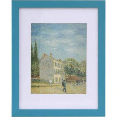 11x14 Wood Picture Frame With Real Glass Cover, Teal Photo Frame Display Pictures 8x10 With Or 11x14 Without, Vertical Horizontal On Wall, 1pcs