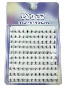 120pcs/10 Rows Natural Looking False Eyelashes, 3-In-1 Korean Style Easy-To-Wear Lower Lash Extension, Suitable For Beginners, Eyelash Clusters, Individual Lashes, False Eyelashes - Black - View 6