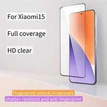 2pcs Tempered Glass Screen Protector Compatible With Xiaomi 15/14/13, High Definition, High Aluminum, Anti-Scratch, Anti-Drop, Anti-Fingerprint, High Sensitivity Touch, Fingerprint Unlock
