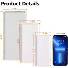 8 Bathroom Trays - Ceramic Vanity Tray Bathroom - Small Ceramic Tray - Kitchen Soap Trays - Porcelain Dispenser Organizer Kitchen Bathtub Counter White