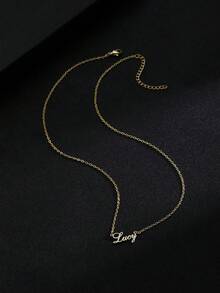 925 Sterling Silver Personalized Name Necklace, Custom Pendant Gift - Perfect For Valentine's Day, Anniversary, Halloween, Christmas, Mother's Day, Friends And Family - Multicolor - View 9