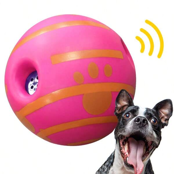 1 PC Dog Toy Ball,Squeakable Pet Ball- Fun Sound As Dog Runs & Carries, Chewing Ball For Training Teeth Cleaning Balls Indoor/Outdoor Dog Gifts