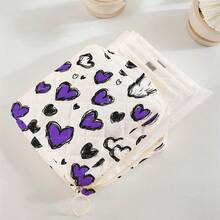 Geantă de depozitare pentru absorbante menstruale cu model aleatoriu, reutilizabilă, pentru dormitor universitar, pentru călătorii, pentru baie și școală