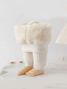 1pc Thick Warm Comfortable Infant Tight Leggings, Children Thermal Tights For Autumn/Winter - Multicolor - View 12