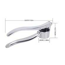 [Stainless Steel Garlic Press] 1pc Stainless Steel Garlic Press - 304 Stainless Steel Manual Handheld Garlic Crusher & Grater, Durable Kitchen Mincing Garlic, Ginger, And More - Easy-To-Use Design Home Cooking, Compact, Sturdy Construction, Easyclean Material, Modern Kitchenware, Food Preparation Gadget Cooking Enthusiasts