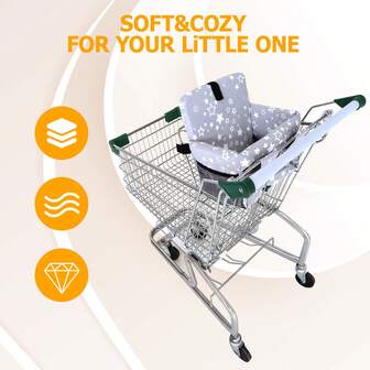 1pc Children Shopping Cart/High Chair/Dining Chair Cushion, Soft & Comfortable, Portable Multi-Function Kids Seat Pad