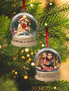 Figura humana 2D personalizada, renderizada en base a la foto cargada - Adorno acrílico personalizado para Navidad - Como se muestra - Ver 9