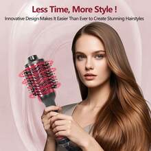 Hair Dryer Brush And Styling Brush In One 4-In-1 Hair Dryer Styling Tool Oval Barrel With Increased Volume Design Professional Salon-Grade Hot Air Brush Suitable For All Hair Types - UK Plug(220-240V) - View 4