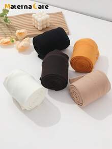 1件装孕妇保暖连裤袜，黑色纯色，弹力保暖，适合孕早期、孕中期和孕晚期，秋冬季穿着舒适。