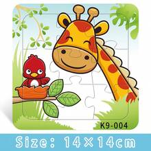 1 Conjunto com 9 Peças de Quebra-cabeças em Espuma Grossa em Formato de Baleia, Gato, Tartaruga, Astronauta, Presente Educativo Infantil, Presente de Natal