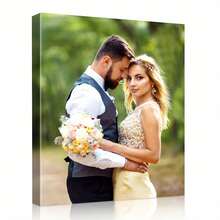 1pc Customized Photo Collage Canvas Poster, Family Photo Collage, Customizable Images, Canvas, Decor, Couple Gift, Parent Gift