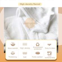 Baby Blanket Mockup, Overlay PNG Mockup, Throw Blanket Mockup, Canva PNG Overlay, Velveteen Plush Kids Mockup, Boho Nursery Mockup - Màu xanh lam - Xem 4