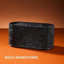 1pc 160ML Mini Ultrasonic 7-Color Gradient Flame Light Diamond Aroma Diffuser, Colorful Humidifier With Visible Mist, Suitable For Home, Office Desk, Bedroom, Car, Travel, Can Add Essential Oils