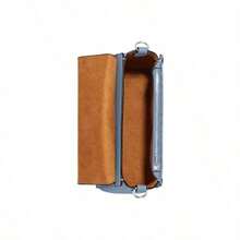 Coach Borsa a tracolla COACH Morgan 21 Classic Monogram Chambray con fibbia, mini, colore blu chiaro CH142