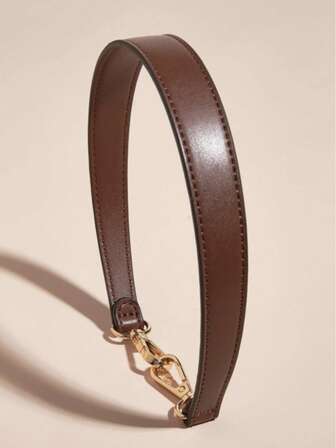 Axelremsväska i 100 % PU-läder med handtag, kort väskrem, plånbok med guldspänne, lång axelrem