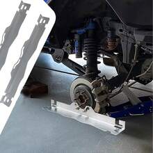 2-Piece Premium Wheel Alignment Tool Plates With Hanging Holes, Heavy-Duty Steel Construction, Precise Alignment, Rust-Resistant, Professional Mechanic Wheel Alignment Tool, Easy To Install, Universal, Toe Alignment Tool Plates 2-Piece - Silver - View 11