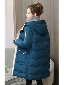 Women Winter Coats - 藍色 - 查看 4