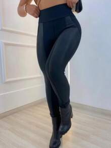 Riding Pants Flannel Inside - Black - View 3