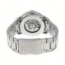 Fossil Men's Automatic Mechanical Stainless Steel Three-Hand Watch Stainless Steel Case/Scratch Resistant Glass ME3055