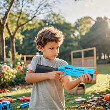 بندقية ألعاب أطفال جديدة للخارج، مسدس إطلاق رصاصات رغوية يدوي، لعبة قتال مع ذخيرة، خيارات ألوان متعددة للأطفال