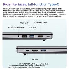 Lenovo P14H 笔记本电脑，品牌：Yineng，持久电池寿命，P14H 轻薄笔记本电脑，14.1 英寸高清屏幕，英特尔酷睿处理器，商务笔记本电脑，灰色 - 灰色 - 查看 5
