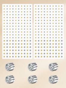 TOKRING 8pcs Stainless Steel Fake Nose Ring Set, Facial Gem Rhinestone Stickers, No Piercing Nose Studs, Nose Clips, Fake Earrings, Fake Lip Studs, Eyebrow Studs, Nose Clips - Fake Nose Ring - View 8