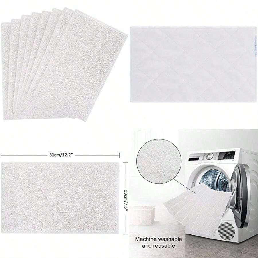 Isinlive 8 Pack Cleaning Mop Pads Replacement Compatible With OApier S5 And Light N Easy Steam Mop Pads S3101 S7326 S3601 7688ANB 7688ANW 7618ANB 7618ANW Floor Steam Cleaner And S6 S15 S1 S4 S5 S12(Default) - Type1 - 查看 1