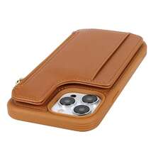 For IPhone 13 Pro Max Wallet Case With Card Holder For Women,For IPhone 12 Pro Max Case With Strap,Crossbody And Wristlet Zipper Pocket Phone Cover-Brown{"Color_name":"L5-Brown"} - 多色22 - 查看 8
