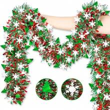 1pc Christmas Metal Wire Wreath - Red Christmas Tree Decor Wreath, Suitable For Holiday Hanging Decoration, Party Background, Birthday And Wedding, Christmas Home Decor Fireplace Staircase Corridor Decoration, Suitable For Indoor And Outdoor Use, Christmas Themed Party Decor (Lights Not Included)