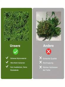 50克仿真苔藓，栩栩如生的绿色苔藓，适用于玻璃容器、假山、迷你景观，采用耐用塑料工艺材料，是圣诞装饰、场景设计的理想之选，无需电源，易于使用，可用于植物、玻璃容器装饰，外观自然，易于铺设，是圣诞节的最佳选择，也是房间装饰的完美之选。 - 彩色 - 查看 7