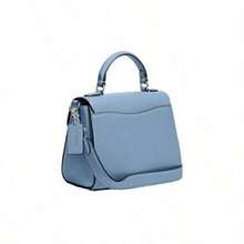 Coach Borsa a tracolla COACH Morgan 21 Classic Monogram Chambray con fibbia, mini, colore blu chiaro CH142
