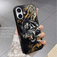 مظهر شرس! حافة سوداء وتصميم نمر ذهبي متوافق مع أجهزة آبل و. إطار أسود، صورة النمر مطبوعة على جسم الحالة، مقترنة بأنماط ذهبية، تبرز القوة والفخامة. فتحة كاميرا دقيقة لمنع الخدوش. فتحات دقيقة للاستخدام السلس. سواء كنت مستخدم آبل أو ، يمكن أن يضيف هذا الغطاء الهاتفي إلى جهازك المفضل إحساسًا فريدًا ، والتعبير بسهولة عن شخصيتك وقوتك.