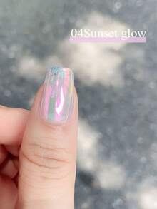 6 Colors/Set Powder Nail Glitter - Holographic Donut Effect, Suitable For Professional Manicure, Easy To Use, Ideal For DIY Nail Art - Multicolor - View 5