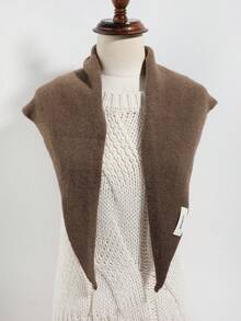 1pc Women's Fashion Simple Casual Solid Color Triangular Scarf/Headscarf, Suitable For Daily Outing And Party Matching