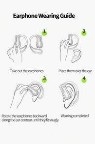 HTC NE10 Bluetooth Headset With Directional Sound Transmission Technology, Quicksand Light Effect, Lightweight Soft Silicone Material, Clear Stereo Surround Sound, A Must-Have For Business Commuting - Orange - View 7