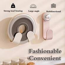1 Pack Of Suction Cup, Rotating Pot Lid Rack, Wall-Mounted, Punch-Free Household Multifunctional Kitchen Wall Rack, Storage Cutting Board Holder, Cutting Board Rack