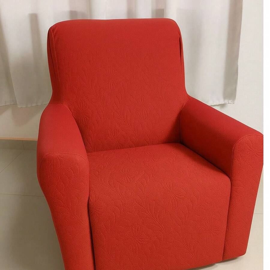 Dad's Adjustable Quilted 1-Seater Armchair Cover - Protective Comfort - 查看 1