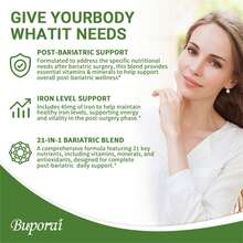 BUPORAI Suplemento Multivitamínico Bariátrico: Contiene 21 Vitaminas Y Minerales, Para Aumentar La Energía Después De La Pérdida De Peso Y Reforzar Los Niveles De Hierro - 120 Unidades - 120 cápsulas - Ver 5