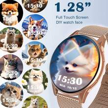 Smartwatch, kabellose Anrufe/Wählen, Multi-Sport-Modi, Anrufbenachrichtigung und -ablehnung, SMS-Erinnerung, benutzerdefinierte Hintergrundbilder, geeignet als Sommergeschenk