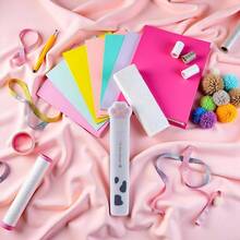 White Paw Scissors, Folding Pocket Scissors Multifunctional Scissor, Kawaii Hand Cutters Art Scissor School Stationery - 白色 - 查看 4